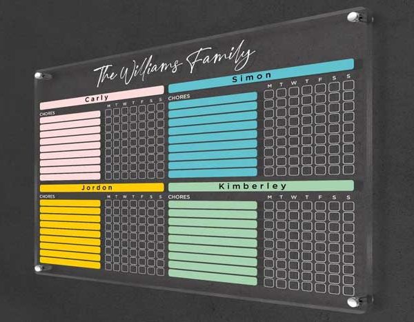 Family Acrylic  Planner - Image 2