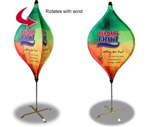 Revolving Lantern Banners/ Flame Banners