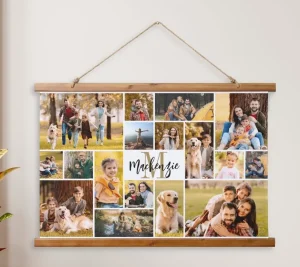 Photo Collage Hanging Tapestry