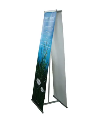 Double Sided L-Shape Roll Up banner