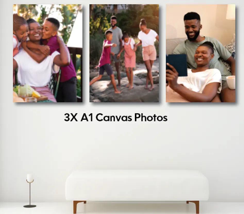 3 x A1 Canvas Photos - Image 1