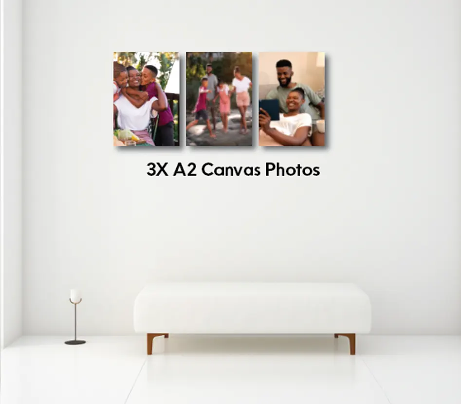 3 x A2 Canvas Photos - Image 1