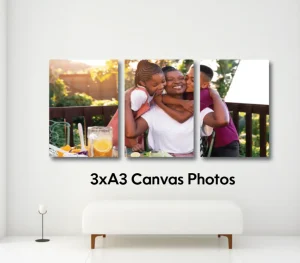 3 X A3 Canvas Photos